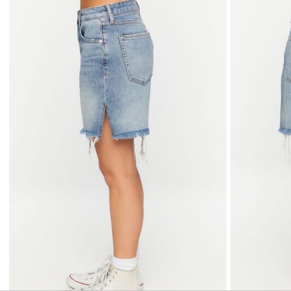Forever 21 Denim Shorts sz 32 Medium Denim - Picture 4 of 4